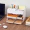 White Storage Organizer with Clear Drawers by Simply Tidy®
